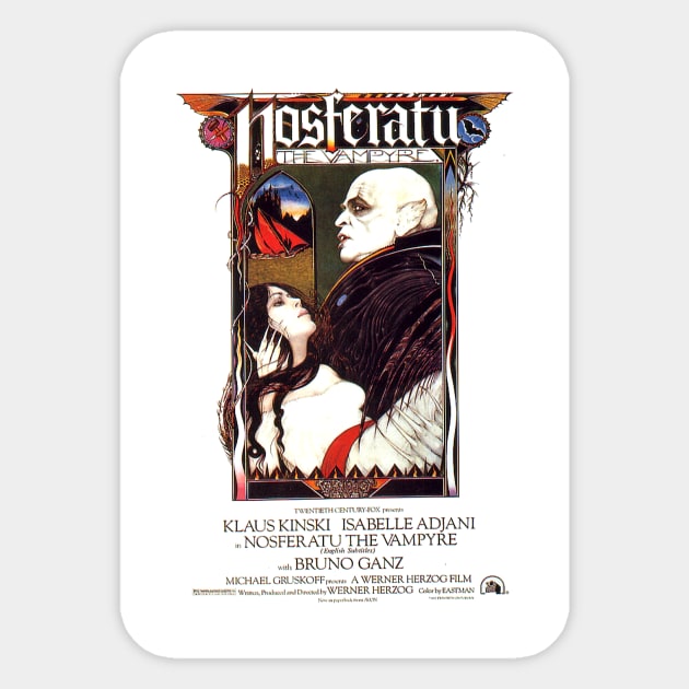 Classic Horror Movie - Nosferatu The Vampyre Sticker by Starbase79